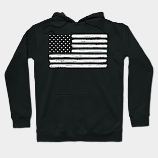 USA flag white color Hoodie